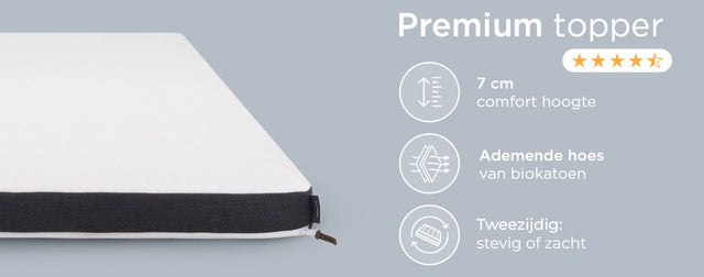 Felman - Premium topper 7 cm comfort hoogte