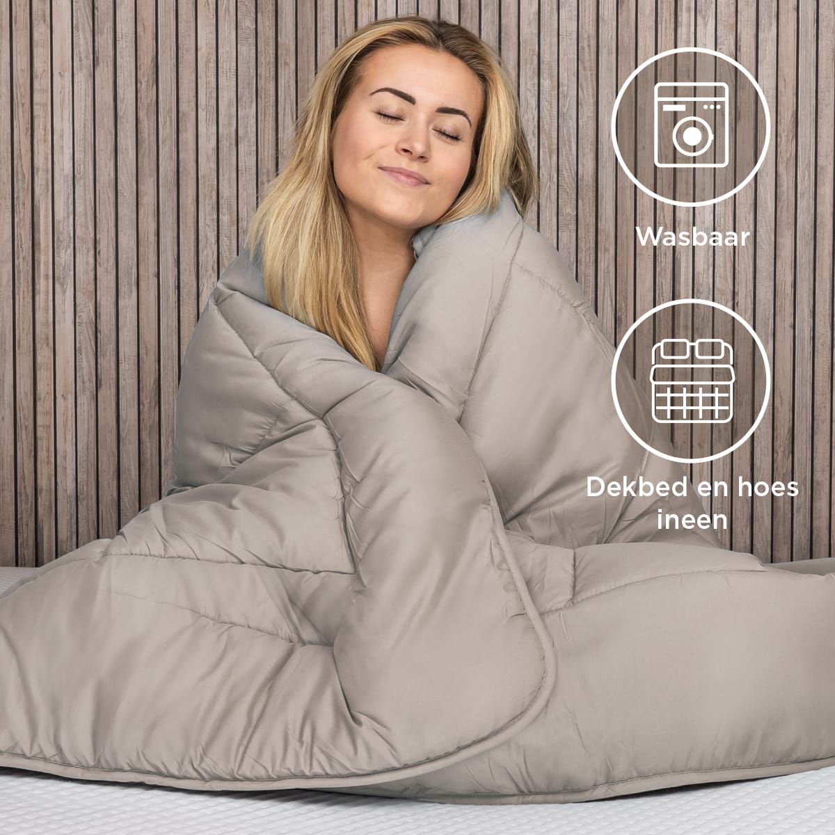 Felman 2-in-1 Dekbed – wasbaar op 40°C en geschikt voor de droger
