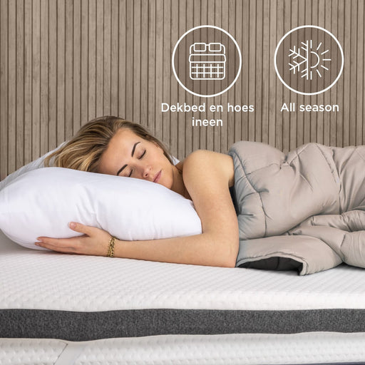 Felman 2-in-1 Zomer Dekbed – dekbed en hoes ineen, nooit meer een overtrek