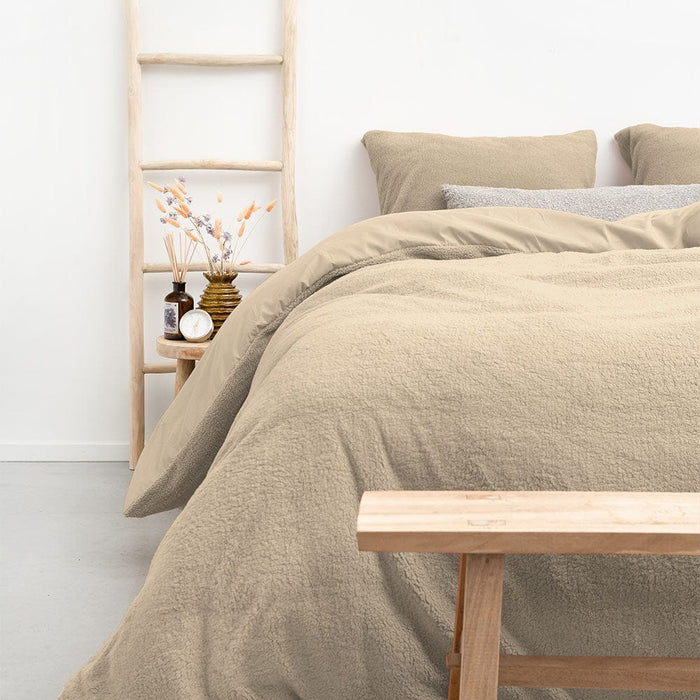 Felman Teddy Dekbedovertrek Taupe