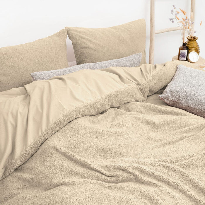 Felman Teddy Dekbedovertrek Taupe