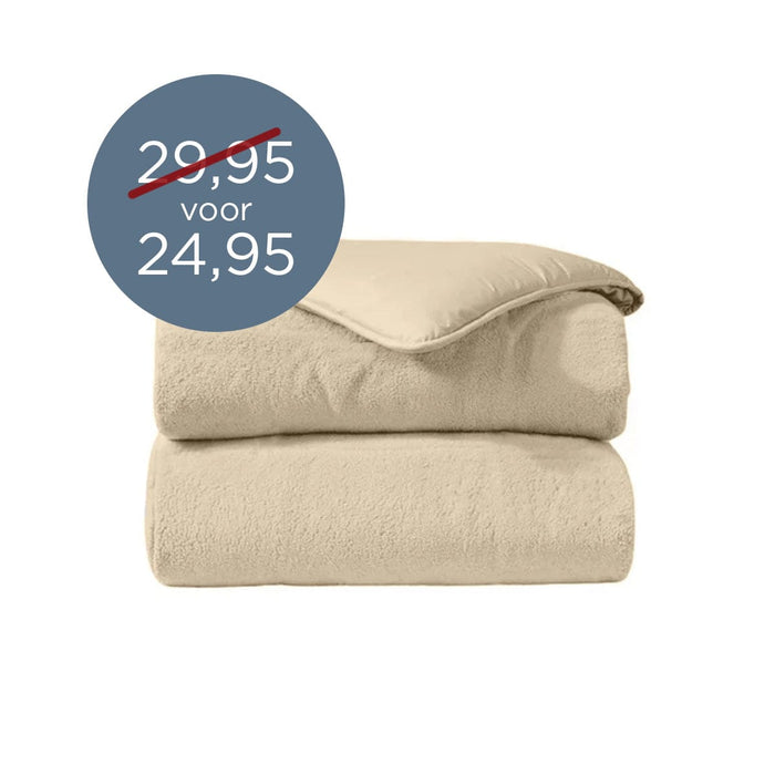Felman Teddy Dekbedovertrek Taupe