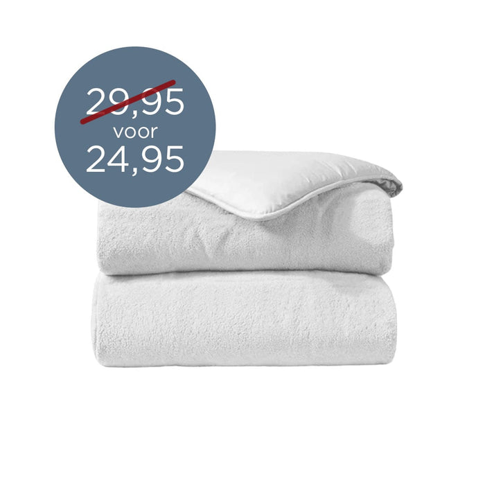 Felman Teddy Dekbedovertrek Wit