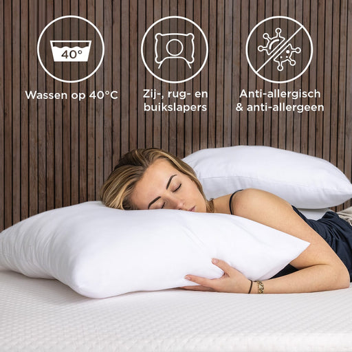 Felman Essential 2pack Kussens – anti-allergisch en OEKO-TEX gecertificeerd