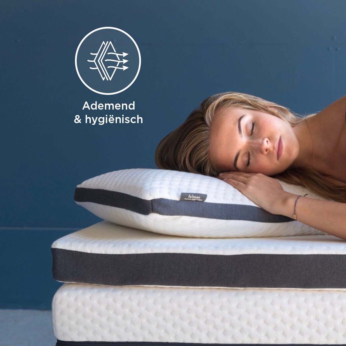 Felman Multi Layer Kussen – tweezijdig beslapen, zachte memory foam of stevige open-cell foam