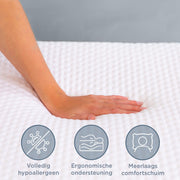 Felman Essential Matras – hoes van bio-organisch katoen, wasbaar op 30°C