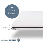 Felman Basic Topper 6 cm – matrastopper op bed, 2-zijdig beslapen